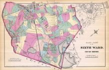 City of Newton - Plate T - Sixth Ward, Newton 1874